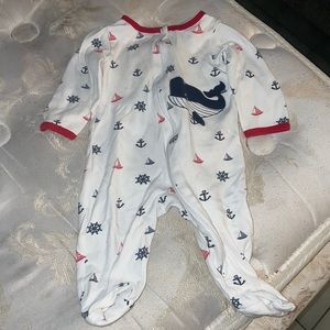 Whale baby pajamas 3-6 months